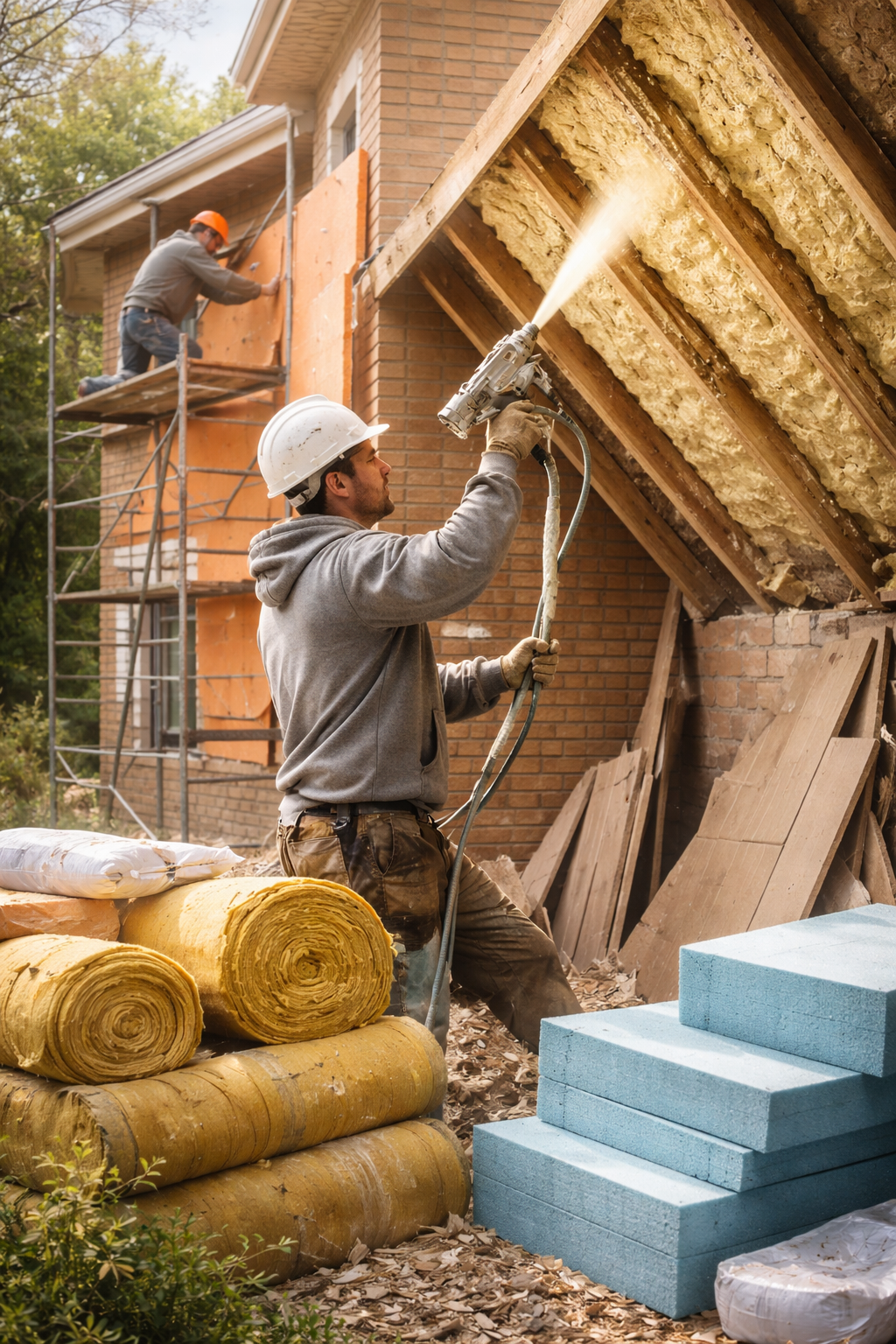 Утепление домов в железнодорожном под ключ от 4307 руб/м2 | Профессионально — ТепломастерЖлз