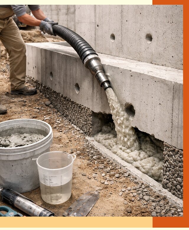 Заполнение полостей фундамента в железнодорожном от 6973 руб. под ключ | ТепломастерЖлз