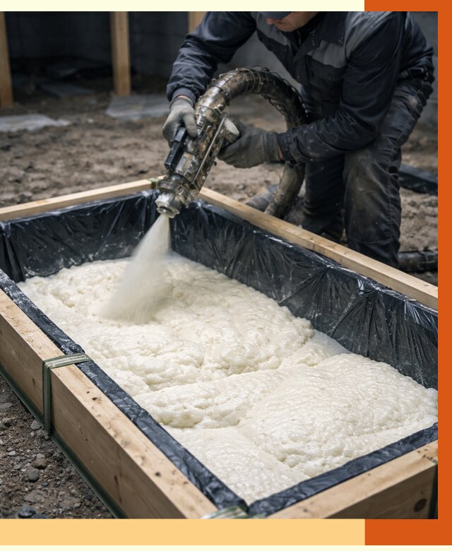 Заливка ППУ в формы в железнодорожном от 2564 руб. — утепление форм под ключ | ТепломастерЖлз