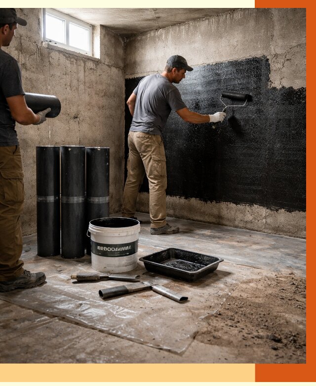 Гидроизоляция подвала в железнодорожном от 3589 руб. под ключ | Профессионально — ТепломастерЖлз
