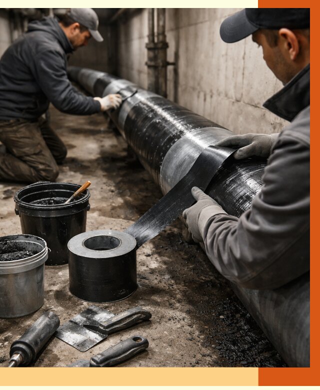 Гидроизоляция труб в железнодорожном от 2564 руб. — профессиональная герметизация | ТепломастерЖлз