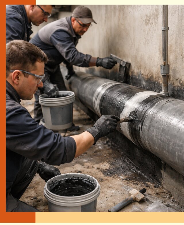 Гидроизоляция труб в железнодорожном — защита и герметизация коммуникаций